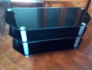 Mesa tv em vidro