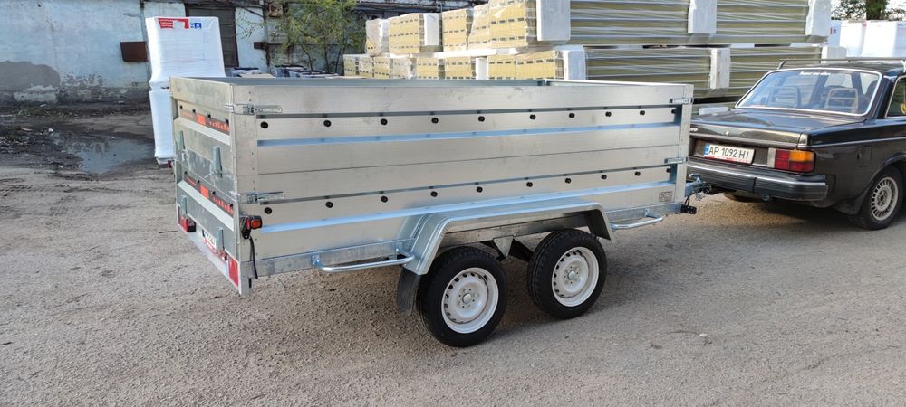 Прицеп двух осный, две оси, бортовой усиленный.