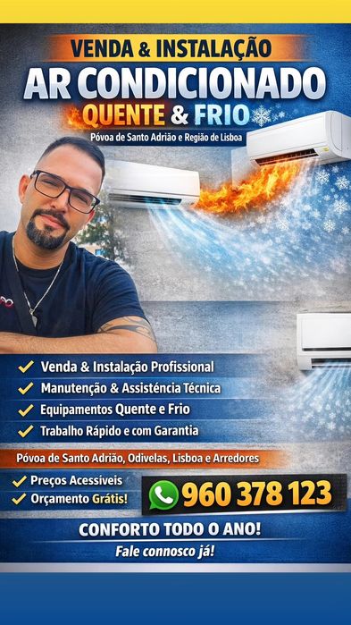 Técnico de ar condicionado quente e frio