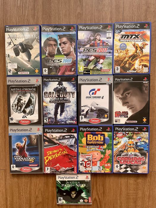 Lote 13 Jogos PlayStation 2 (PS2) – Vendo juntos ou à unidade