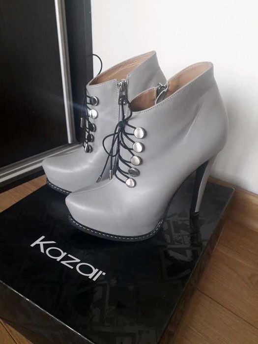 botki szpilki buty na obcasie Kazar