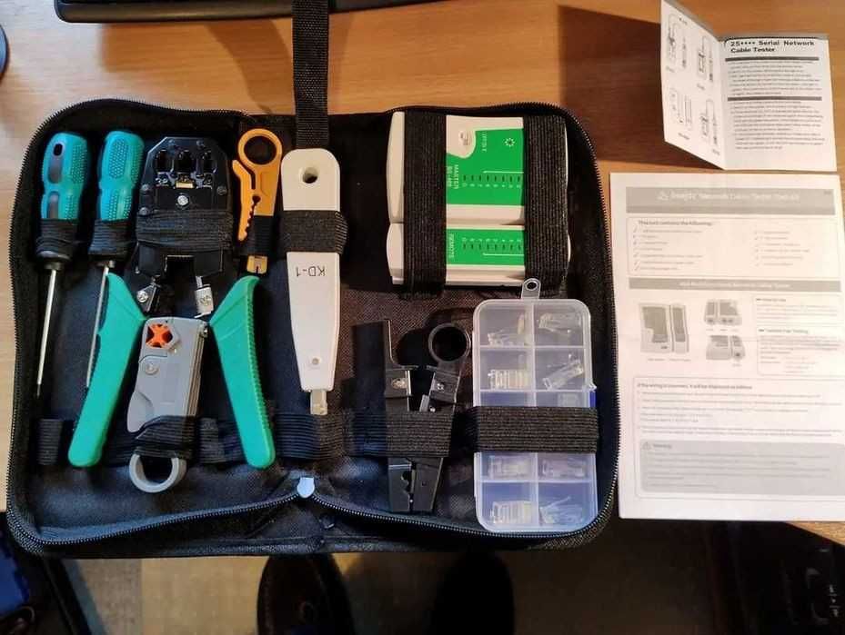 NOVO - Kit Ferramentas para Cabos de Rede