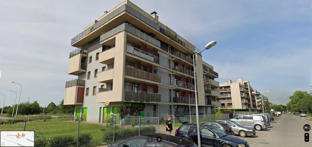 Nowoczesna kawalerka (34 m²) na 1 piętrze z dużym balkonem – Wrocław, Stabłowice