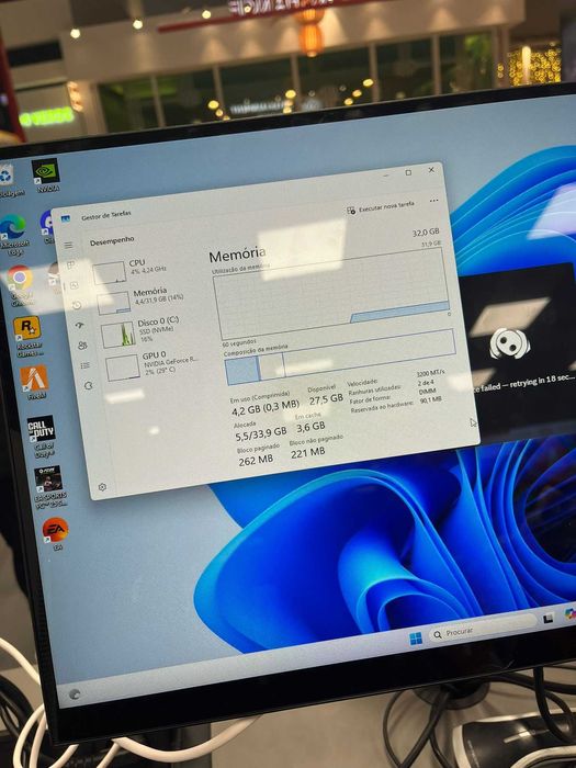 PC GAMING - POUCA UTILIZAÇÃO