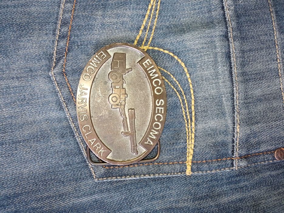 Винтажная Коллекционная бляха Eimco Jarvis Clark Jersey  Канада