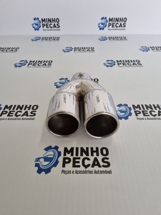 Ponteira Dupla Cromada Inox