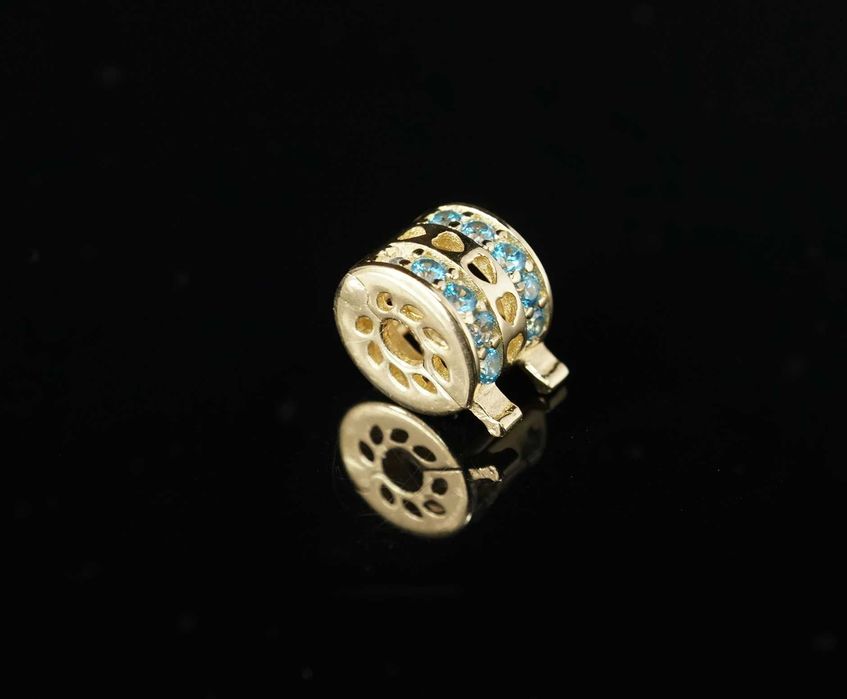 Złoto 585 - Koralik Zawieszka Charms