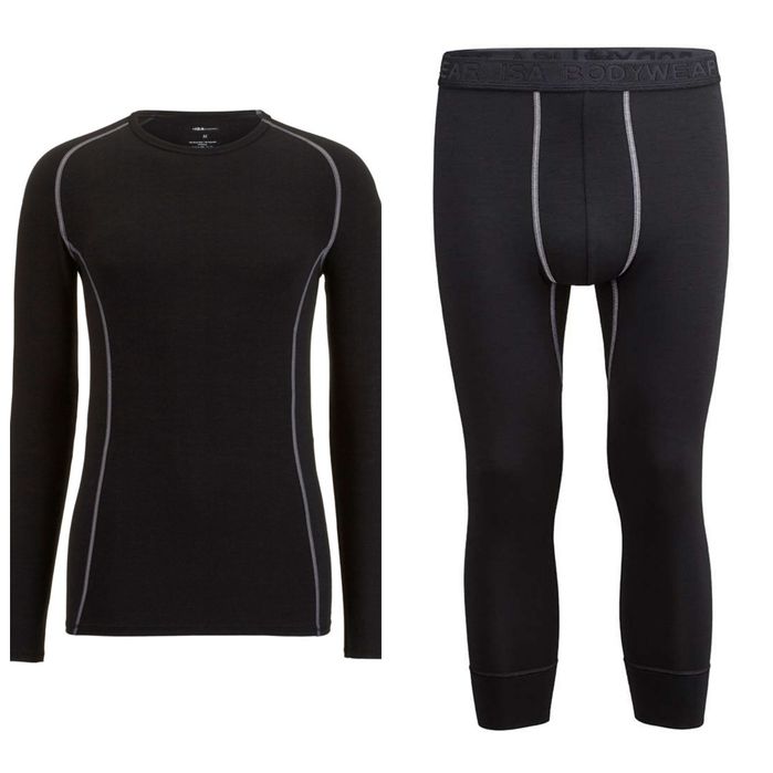 Термобілизна комплект (кофта+штани 3,4") ISA bodywear Merino wool.  L