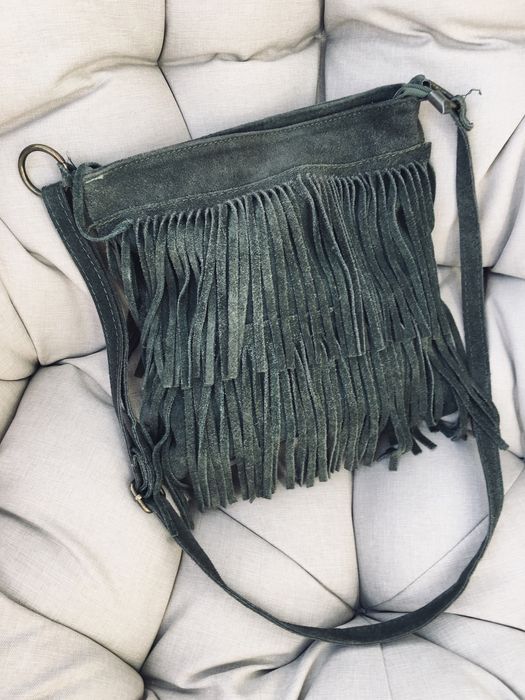 Torebka skóra frędzle Creole