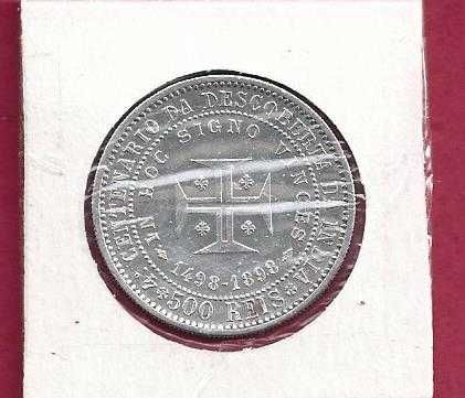 MONARQUIA  500  REIS  D. CARLOS I   1898     PRATA