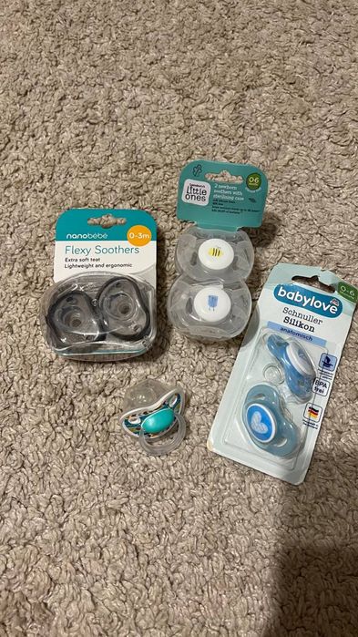 Пустышки разных размеров и брендов