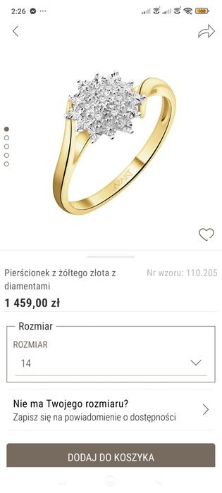 Pierścionek zaręczynowy