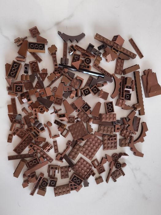 LEGO peças original cor castanho