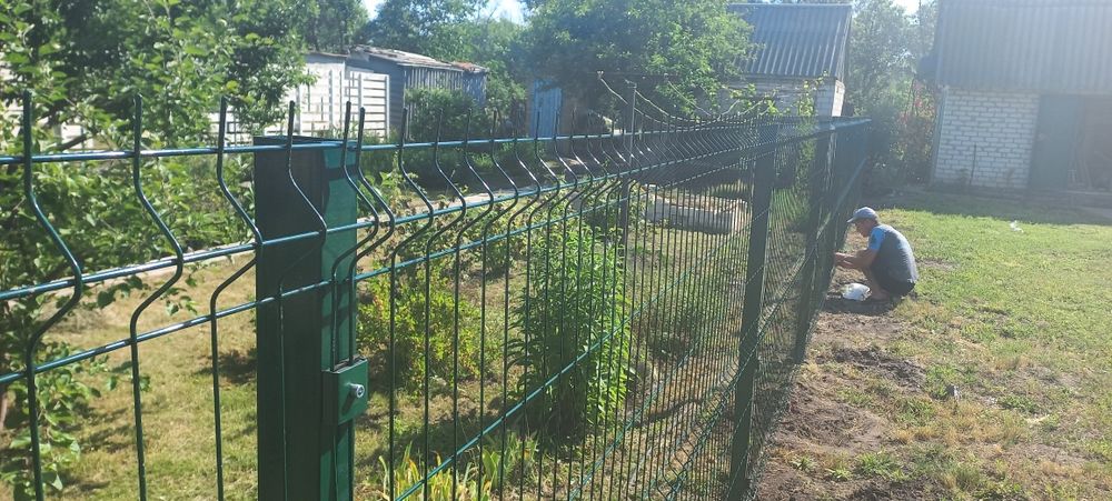 Заборы секционные(3д),под ключ,ворота и заборы с профнастила.