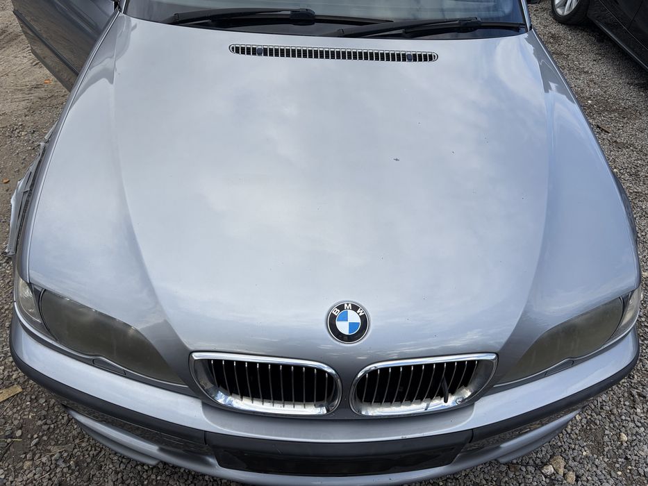 Maska przod przednia pokrywa bmw e46 sedan touring kombi lift A08/7 Silbergrau
