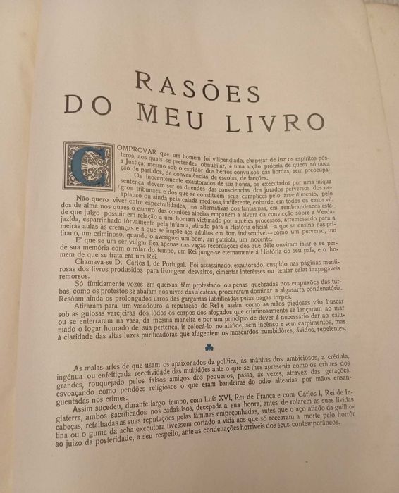 D. Carlos História do seu Reinado