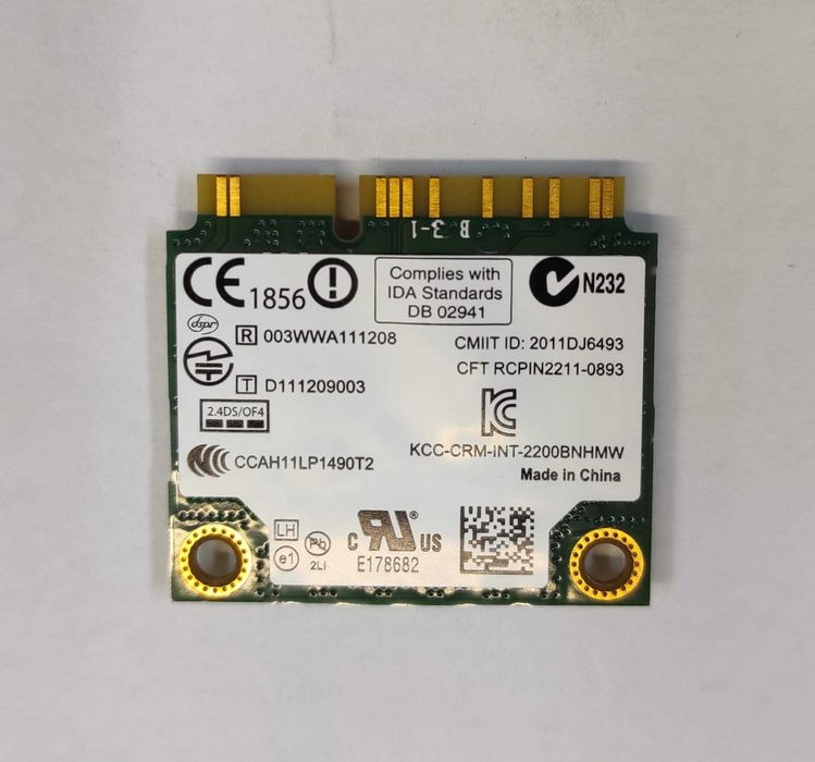 Placa Wlan Intel Centrino Wireless N2200 (NOVA)64585689277569121