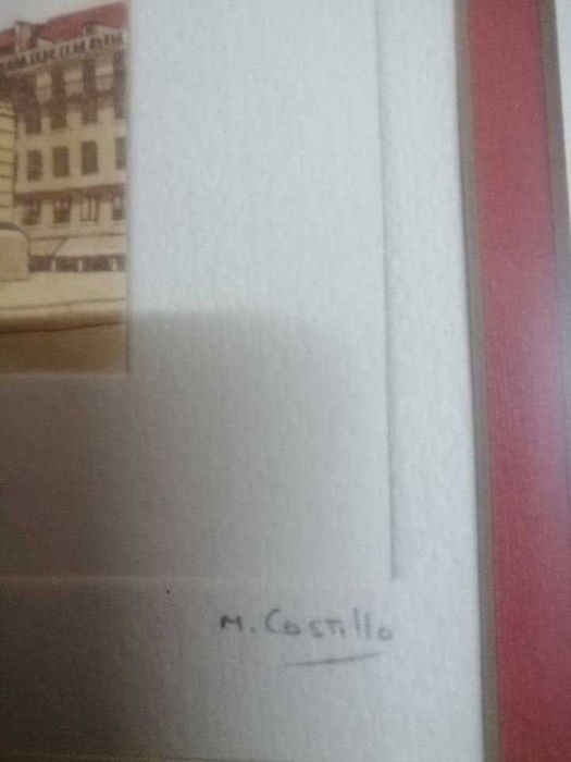 Quadro - Litografia assinada e numerada M. Castillo