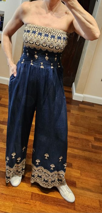 Kombinezon granatowy 36 do 38 Nowy