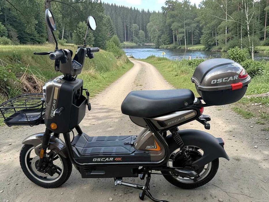 Електроскутер Oscar Rich 1000W 60V 25Ah графіт двомісний електробайк