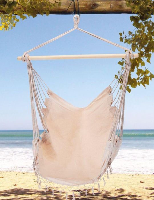 fotel wiszący podwieszany brazylijski hamakowy