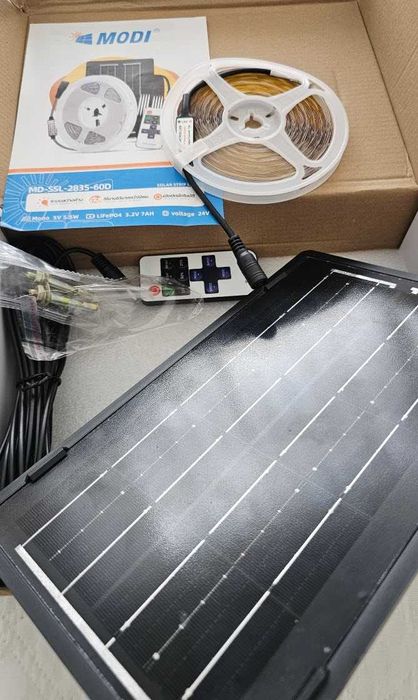 Iluminação solar de pérgula, chapéu de sol ou um pátio