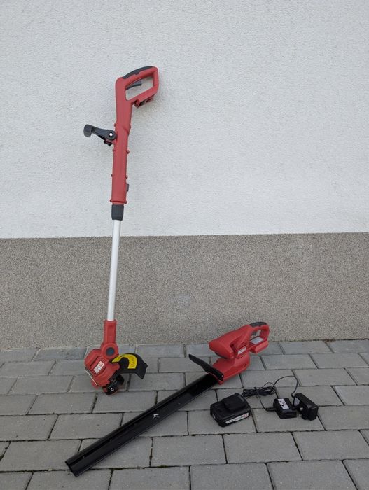 Zestaw ogrodowy nożyce + podkaszarka z akumulatorem i ładowarką 18V