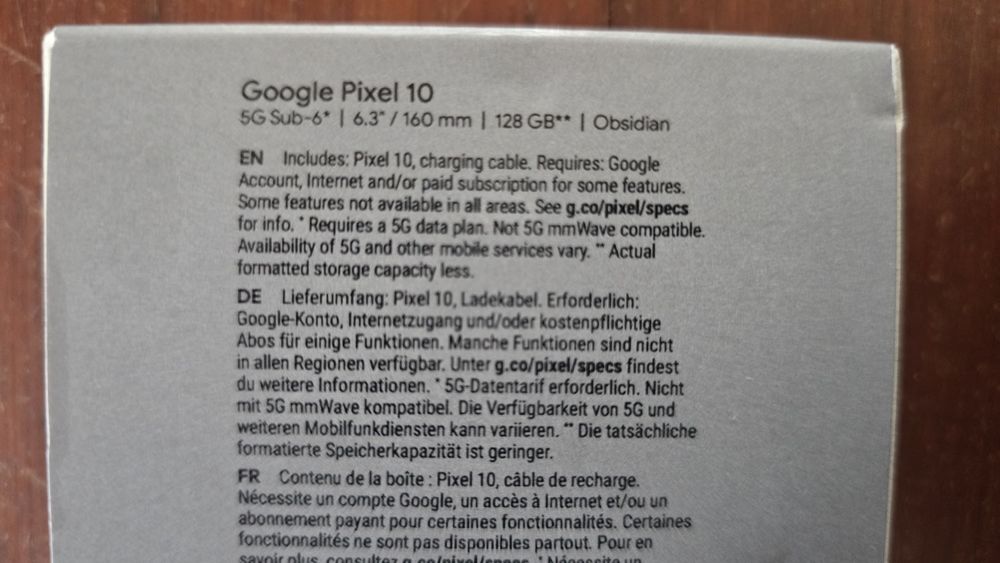 Google Pixel 10  128Gb
