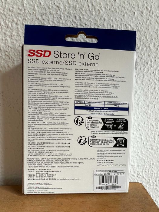 Pack Microsoft Office 365 + McAfee + Disco Externo 512 Gb SSD