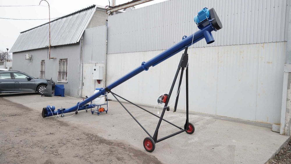 Шнековий навантажувач Ø219мм*8000, б/дв. Погрузчик шнековый. Шнек.