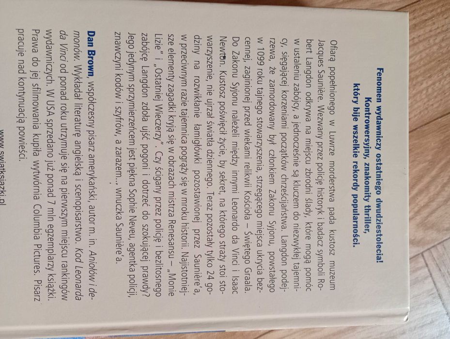 książka: ,,Kod Leonarda da Vinci"