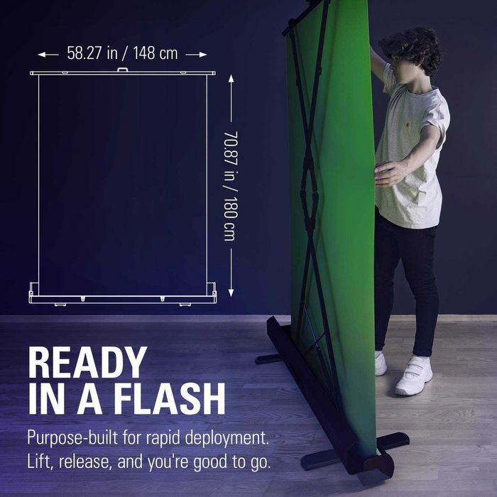 Wysyłka GRATIS!  Tło stream live webinar  Elgato Green Screen ZIELONE