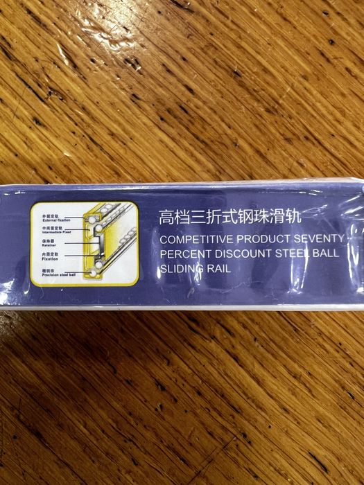 Guia corrediças p/ gaveta extensível - NOVO