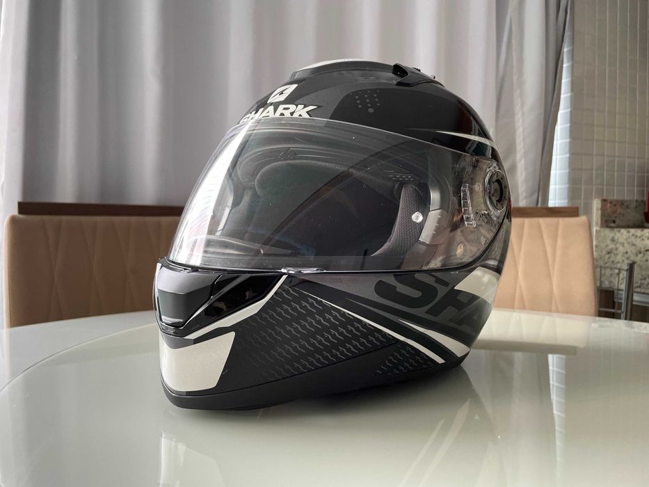 Capacete Shark Ridill 1.2 Mecca WKR Preto e Cinza