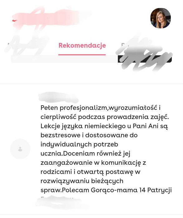 Niemiecki korepetycje indywidualnie