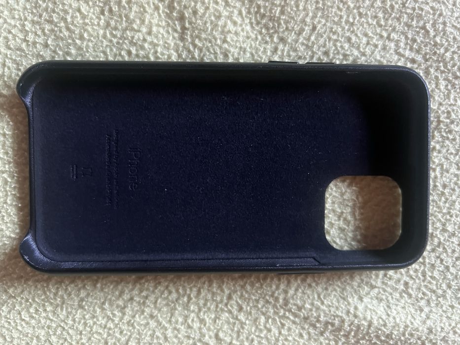 Capa pele preta original apple iphone 11 pro