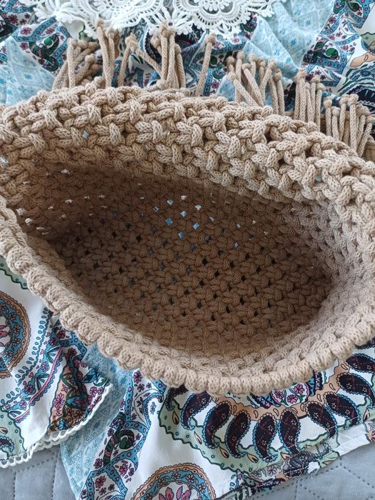 Torebka wykonana ręcznie, makrama