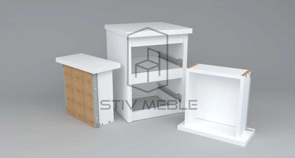 Nowoczesna SZAFKA NOCNA Stolik RTV Komoda Kolory - WYPRZEDAŻ