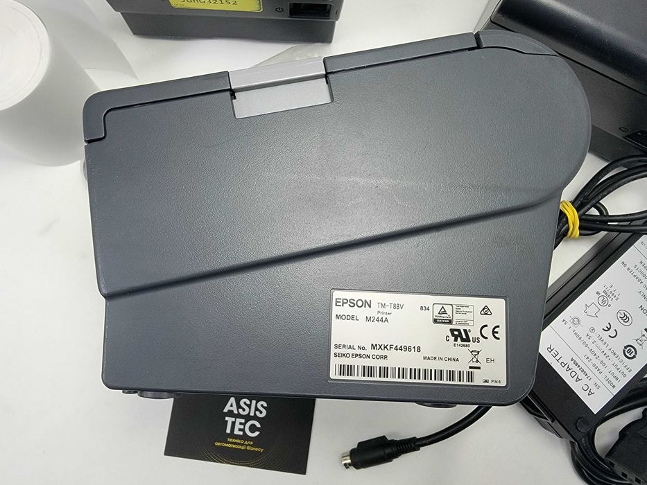 EPSON TM-T88V принтер чеків з автообрізкою, ширина 80мм, 200мм/сек USB або Ethernet