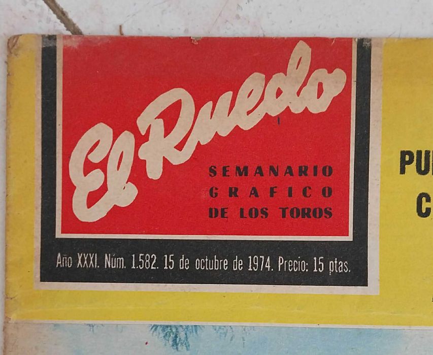 Revista Antiga, “El Ruedo”, Suplemento Semanal Tauromaquia