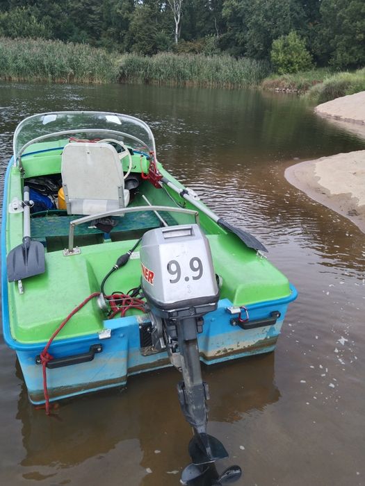 Lódka wędkarska 3.30 m +silnik 9.9 KM dwusuw stopa S