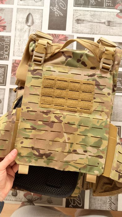 Colete + bolsa airsoft