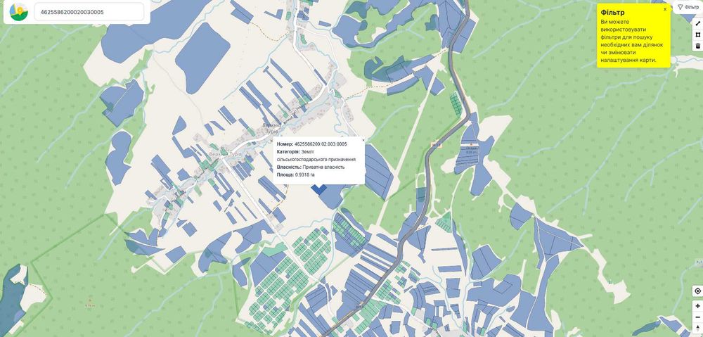 Продаж ділянки у с.Верхній Турів (94 сот.) БЕЗ КОМІСІЇ.