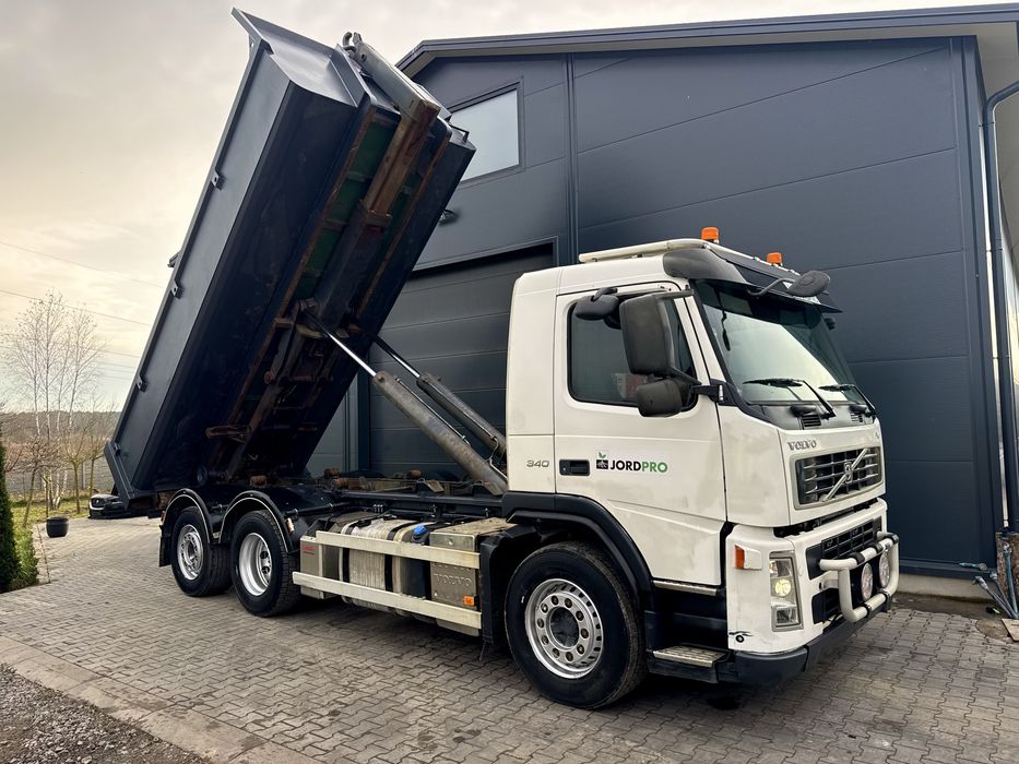 Volvo FM 340 hakowiec wywrotka skrętna oś automat