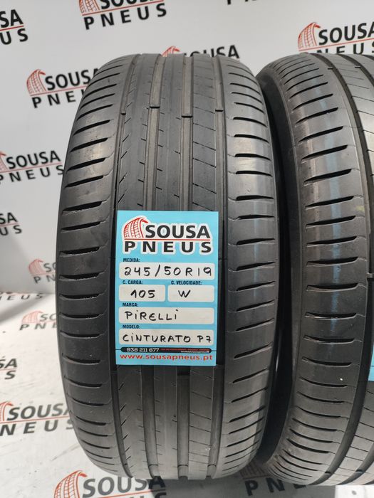 2 pneus semi novos 245-40R19 Pirelli - Oferta dos Portes 160 euros