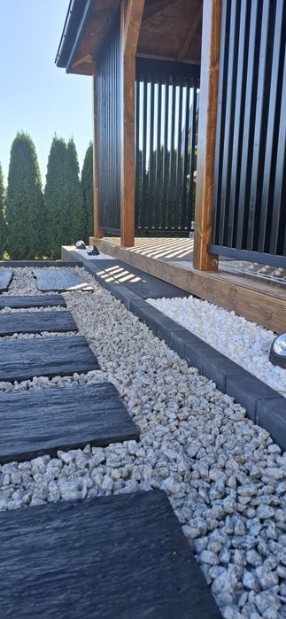 Altana kwadratowa czarna 3x3 gont bitumiczny Podłoga deska 3cm