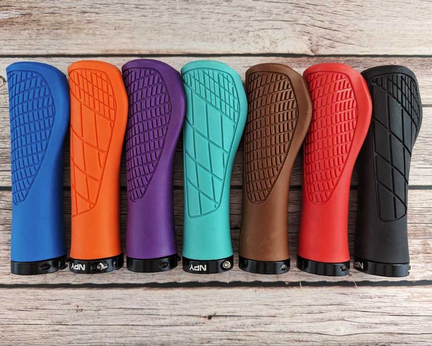 Грипсы | Гріпси із замком м’які гумові | Lock-On | Велосипедні ручки