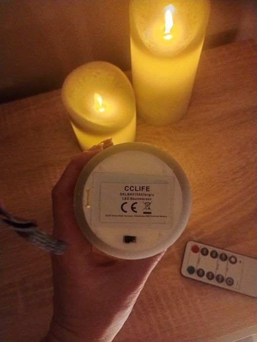 Świeca, świece LED bezpłomieniowe  3 sztuki