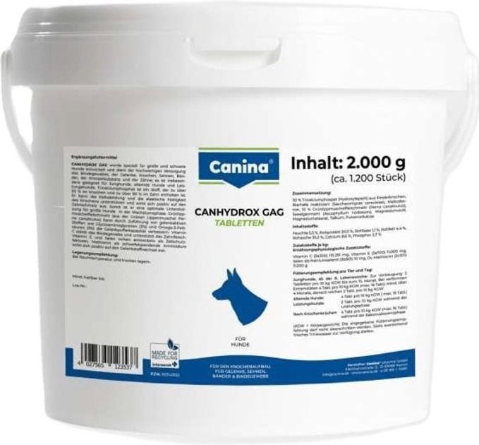 Добавки Canina Petvital для собак CANHYDROX GAG 600g 360таблеток