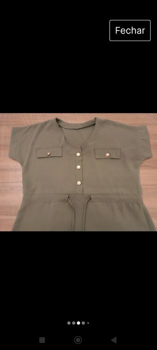Vestido de senhora verde